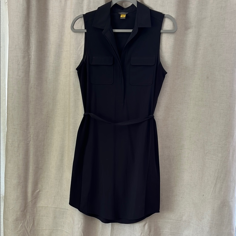 Black Sleeveless quick dry Dress